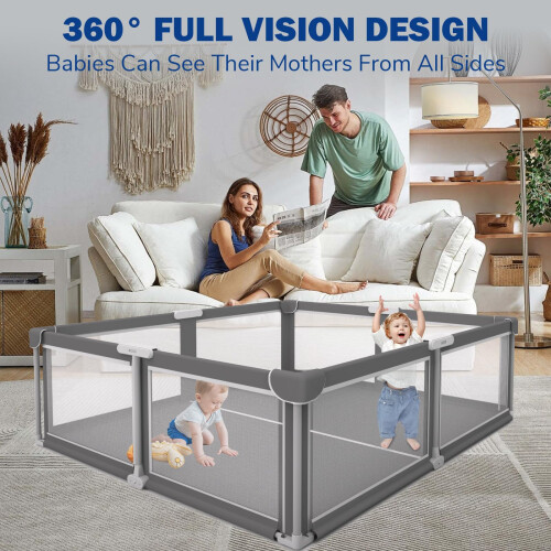 Foldable Baby Playpen  Portable Spacious  Sturdy Play Yard for Babies 2