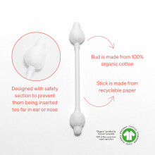 Love Noobs Baby Safety Cotton Buds 100 Organic Cotton Earbuds for Babi