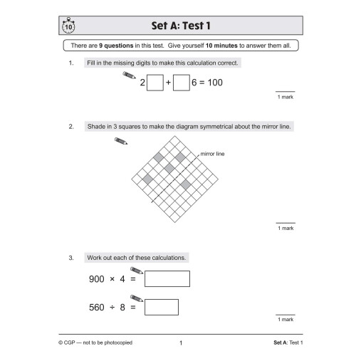 KS2 Maths SAT Buster 10-Minute Tests - Book 1 (for the 2027 tests) 1