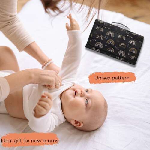 NEXTFIT Portable Baby Changing Mat with Head Cushion – Foldable Waterp 1