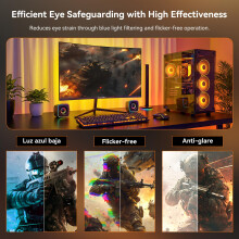 CronusPro 24 Inch 240Hz Curved Gaming Monitor, 1ms MPRT, 3000R, VA Panel, FHD 1920 x 1080, 16:9, AMD FreeSync, FPS PC Gaming Monitor Black, Low Motio