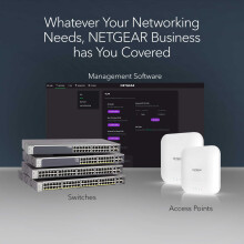 NETGEAR 8 Port Multi Gigabit Network Switch (GS108MX) | Unmanaged 10GB Switch | 8x 1GB | 1x 10GB RJ45 Uplink | Desktop, Wall or Rackmount