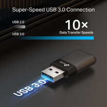 NEW TP-Link Archer TX50U AX3000Mbps WiFi Dongle for PC, Dual-Band USB WiFi Adapter, Plug & Play, USB 3.0 Blazing-Fast Data Transfer, WPA3 Encryption