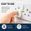 10 Pack Plug Socket Covers UK – Child P lug S ocket C overs Baby – White S ocket 4