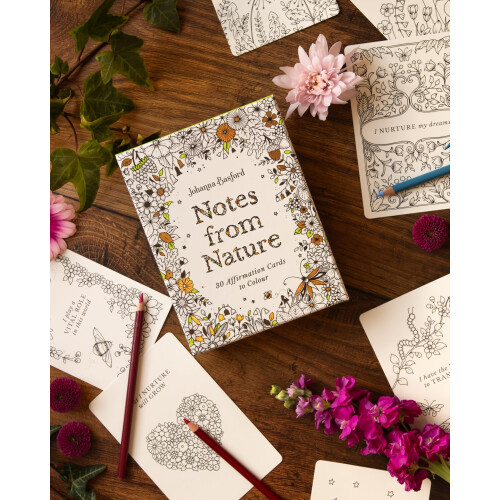 Johanna Basford's Notes from Nature: 30 Affirmation Cards to Colour 1