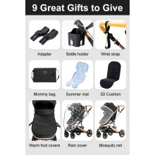 GLOKID Pram Baby prams 3 in 1 Travel System Baby Stroller Mosquito net
