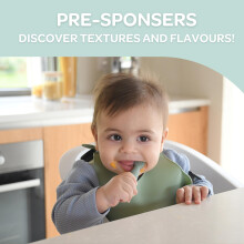 BEABA Set of 2 1st Age Baby Spoons Silicone Teaspoons Baby Cutlery fro