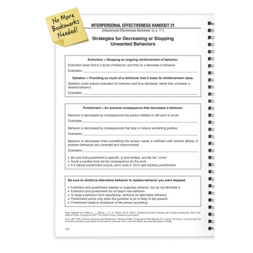 DBT Skills Training Handouts and Worksheets, Revised Edition, (Spiral-Bound Paperback) 1