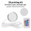 4X 3D Printing Model LED Light LED Spotlight Multicolour Adjustable Led Light Kit DIY LED Spotlight Without Lamp Shell 4