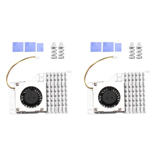 2X for Raspberry Pi 5 Pi5 Active Cooler with Speed Cooling Fan Radiator Heatsink 1