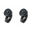 2X Relógio de Pulso Universal para Motocicleta de 7/8 Polegadas com Fivela À Prova D'Água, À Prova de  e À Prova de Choque, Preto 1