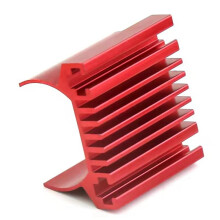 2X Aluminum 180 Motor Heat Sink for 1/18 RC Crawler TRX4M Upgrade,Red