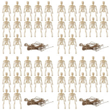 Skeletons for Halloween Decor, 48 Pcs Seleton Figurines Halloween Decoration for Haunted House Accessories Partys
