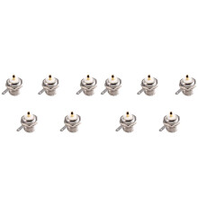 UHF Female SO239 Flange Mount RF Connector Adapter Test Converter Panel Chassis Mount Handle RF Coax Cable 10Pcs