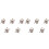 UHF Female SO239 Flange Mount RF Connector Adapter Test Converter Panel Chassis Mount Handle RF Coax Cable 10Pcs 2