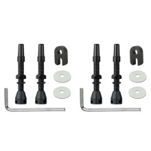 2X Tubeless Ventiel MTB Fiets Presta Ventiel Kit CNC Racefiets Grind Tubeless Bandennippels Verwijderbare Kern Fietsband Onderdelen 44mm