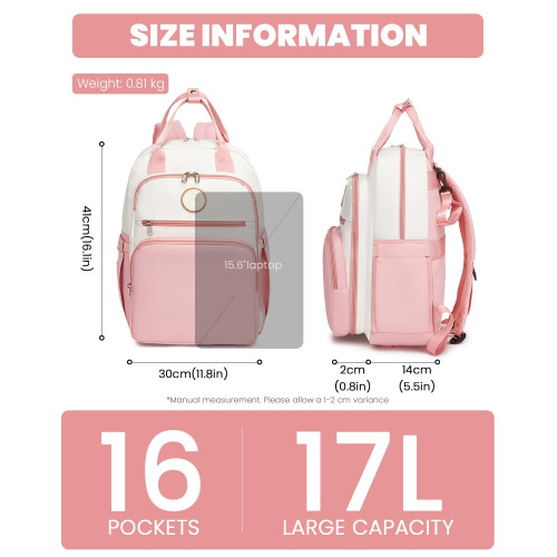 Miss Lulu Miss Lulu Nappy Changing Backpack, Large Maternity Bag with Pram Hooks 2