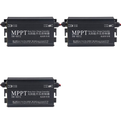 3X MPPT 600W Solar Boost Charge Controller for 24V 36V 48V 60V 72V Battery Charger Charge Digital Controller