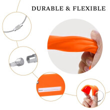 10X Silicone Luggage Tags Luggage Handbag Travel Suitcase Tags with Name Card Quick Discover Luggage