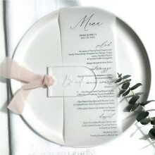 200PCS Frosted Acrylic Wedding Blank Place Card Clear Arch Gift Tag Name Plate Seating Chart DIY Mark Place for Party