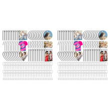 360 Pcs Sublimation Keychain Blanks,Double Sided Acrylic Rectangle Sublimation Key Chains Bulk,for DIY Keychain Crafting