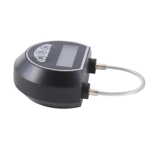 6X Electronic  Lock Timer Lock Container Multi Function  Lock Bin for Toys Black