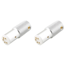 2X Vrouwelijke 5-Pins DIN-Connector LP-Platenspeler Toonarmstekker Vinyl-Aansluiting LP Phono-Signaalkabel A