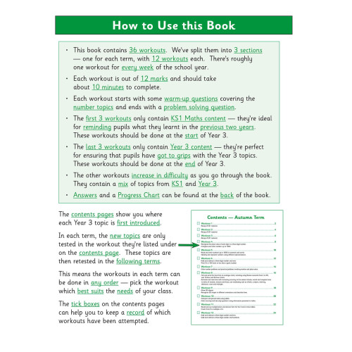 KS2 Year 3 Maths 10-Minute Weekly Workouts (CGP Year 3 Maths) 1