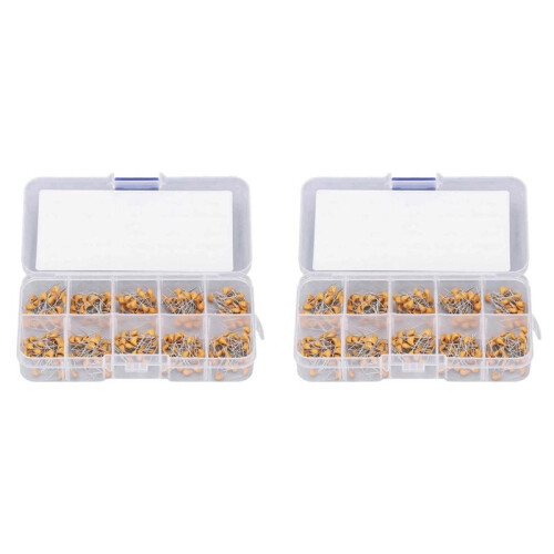 600pcs 10value 0.1UF- 10UF Monolithic Ceramic Capacitor Assortment Kit