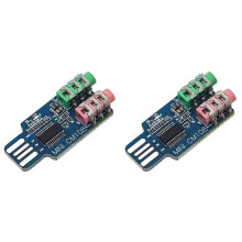 2X Laufwerklose USB-Soundkarte Computer Externes Soundkartenmodul Laptop-Soundkarte CM108 USB-Soundkartenchip