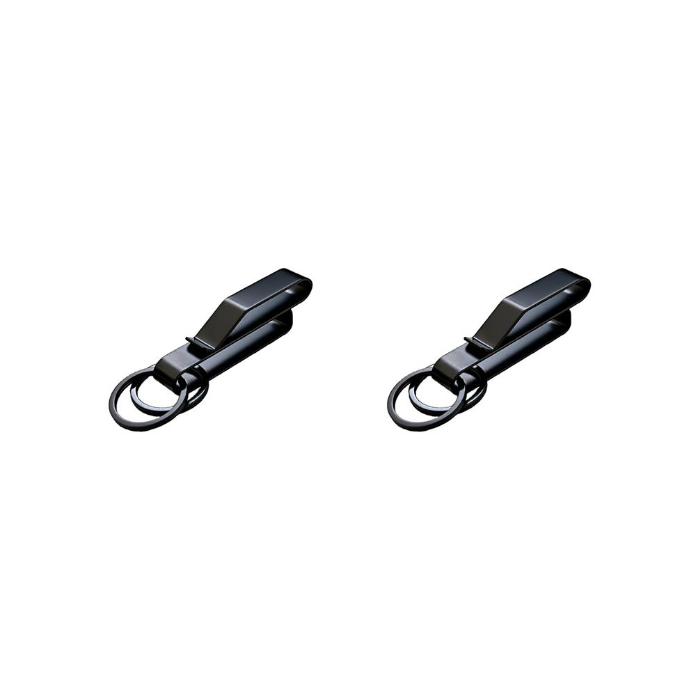 2X Stainless Steel Key Chain Belt Clip,Outdoor Hanging Buckle With Key Holder Tool For Easy Access And Secure Attachment 6033375205408