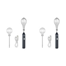 2X Batteur à Œufs Électrique, Batteur à Main Sans Fil, 3 Vitesses, pour la Pâtisserie Maison.