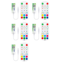 5X SP668E SPI RGB LED Controller 600 IC BT APP 2.4G RF Remote for WS2811 WS2812B DIY Dynamic Effect Pixels Strip Light