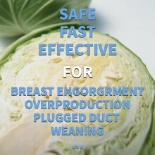 Jadelute Cabbage Cream for Breast breastfeeding Engorgement Clogged Mi