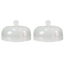 2X High Borosilicate Glass Microwave Splatter Cover for Food, Non-Toxic Plastic-Free Microwave Lid (10 Inch)