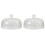 2X Tampa de Vidro Borossilicato Antirrespingos para Micro-Ondas, para Alimentos, Tampa de Micro-Ondas Sem Plástico e Atóxica (10 Polegadas) 1