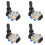4X Vanne Pneumatique 5/2 Voies à Levier Manuel, Commande Manuelle, 2 Positions, 3/5 , Push-Pull, 4H210-08 1