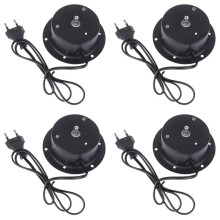 4X 1.5 RPM Rotating Motor with Plug for Hanging Glass Mirror Disco DJ KTV Partys Light EU Plug