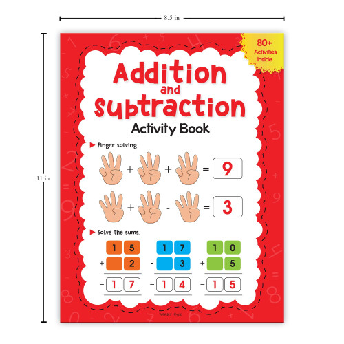 Addition and Subtraction Activity Book For Children - 80+ Activities Inside 2