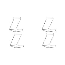 4X Présentoir de Disque - Acrylique Transparent Now Playing LP Cover Holder pour Stockage D'Album de Musique de Bureau/Table pour les Amateurs de