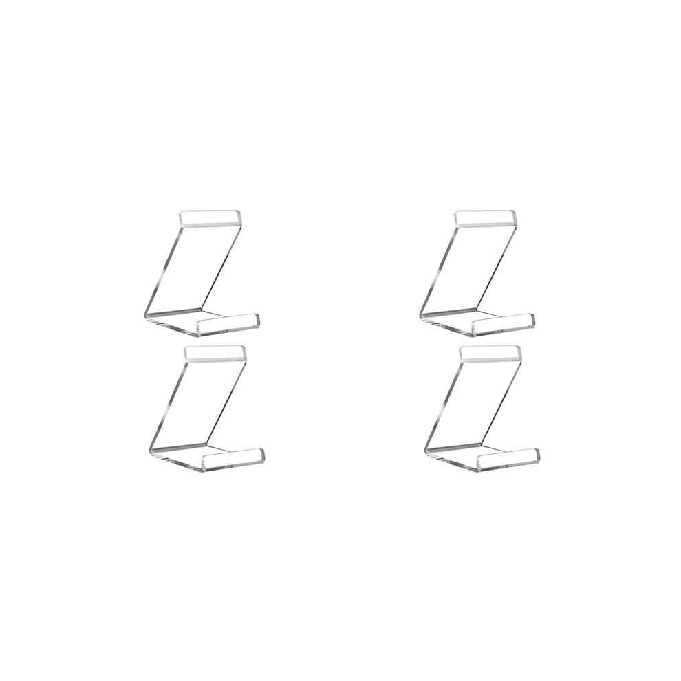 Bobotron 4X Record Display Stand -Clear Acrylic Now Playing Lp Cover Holder For Desktop/Tabletop Music Album Storage