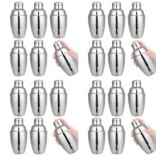 24PCS Cocktail Shaker, Drink Shakers Cocktail,Stainless Martini Shaker, Cocktail Shaker with Strainer, 250ml