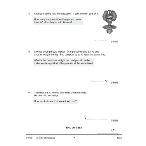 KS2 Year 5 Maths 10-Minute Tests: Problem Solving (CGP Year 5 Maths) 2