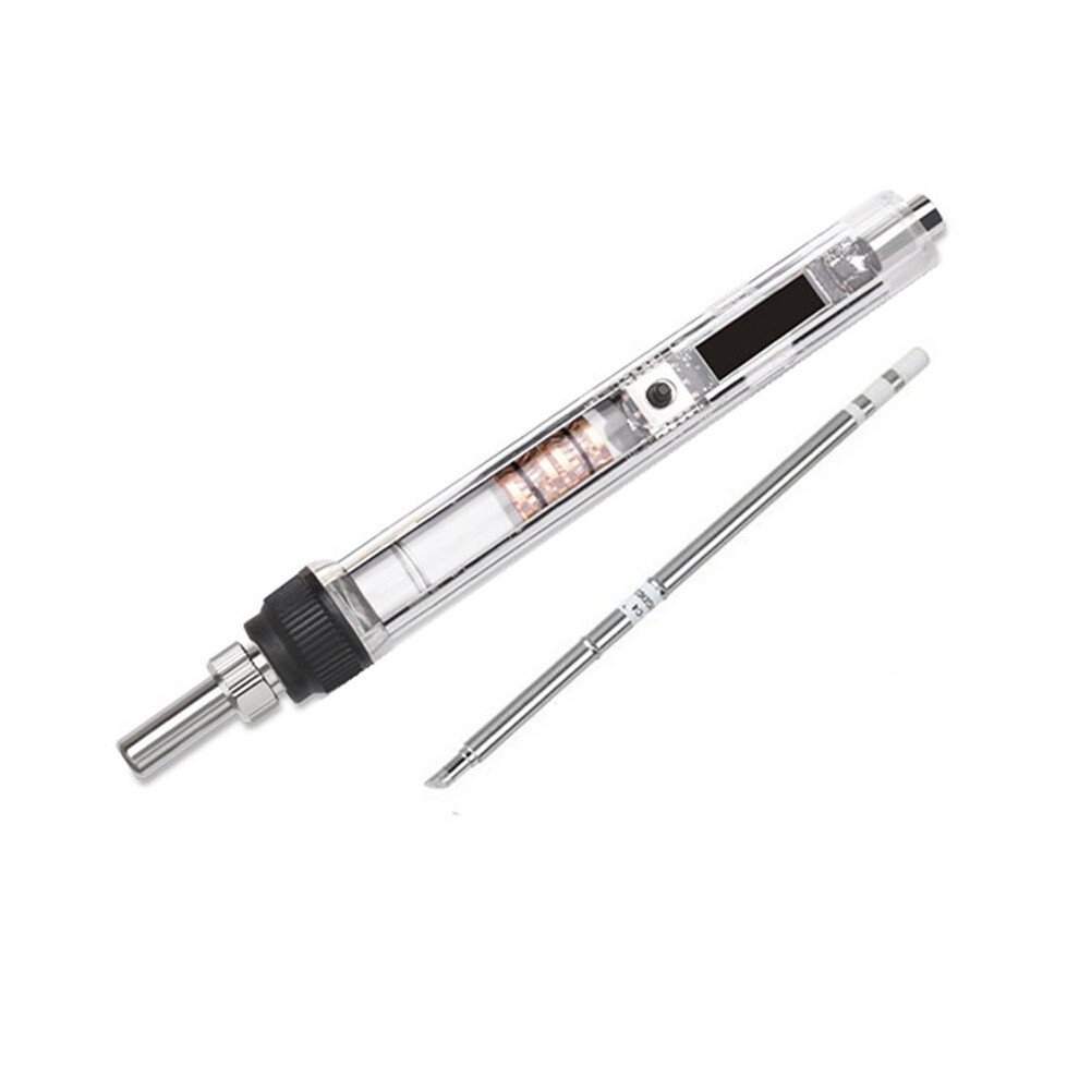 T12 Oled Electric Soldering Iron Adjustable Temperature Portable Solder Welding Station Tip Tool C:c4 4712673071213