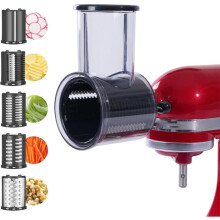 Slicer Shredder Attachment for Mixer 5 Blades Vegetable Chopper Cheese Grater Fruits Salad Cutter Accessories