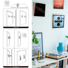 3X Vinyl-Schallplattenvitrine, Wandhalterung Aus Acryl für 12-Zoll-Vinyl-Schallplatten, Album-Schallplattenregal, Wandregal für Vinyl-Schallplatten