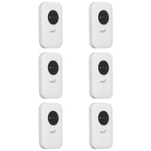 6X LTE 4G 5G Modem Router, 300Mbps Hotspot to 10 Devices, SIM Card Slot, 2100mAh Battery, for Travel, Business Trip