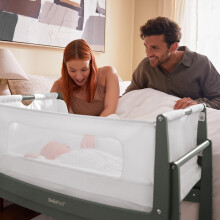 SnuzPod 4 Bedside Crib Rocking Next to Me Crib with Lift off Bassinet