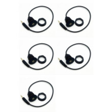 5X Ronde Paneelmontage 3,5 mm Mannelijk Naar 3,5 mm Vrouwelijk Auto Vrachtwagen Dashboard Inbouw 3,5 mm 1/8 Inch AUX Audio-Aansluiting Verlengkabel