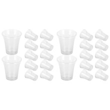 400 Pcs Plastic Communion Cups Clear Disposable Glasses Church Sacrament Supplies for Baptism Tasting Ceremonies
